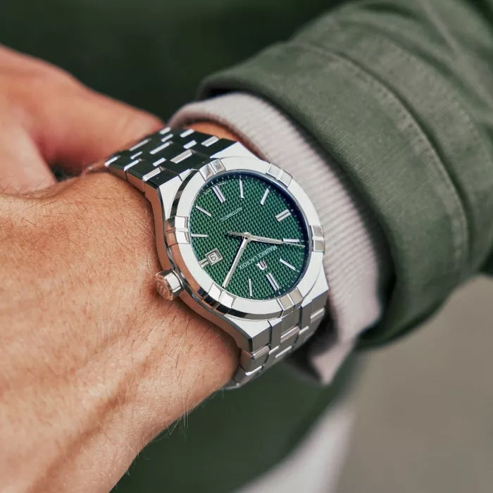 Orologio Uomo Maurice Lacroix Aikon Data Automatico Verde AI6008-SS002-630-1