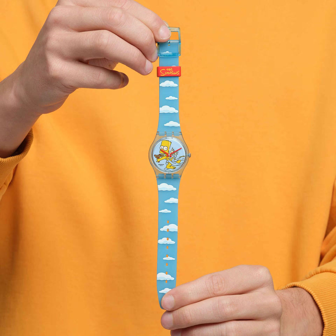 Orologio Unisex Swatch Angel Bart San Valentino Quarzo Azzurro SO28Z115