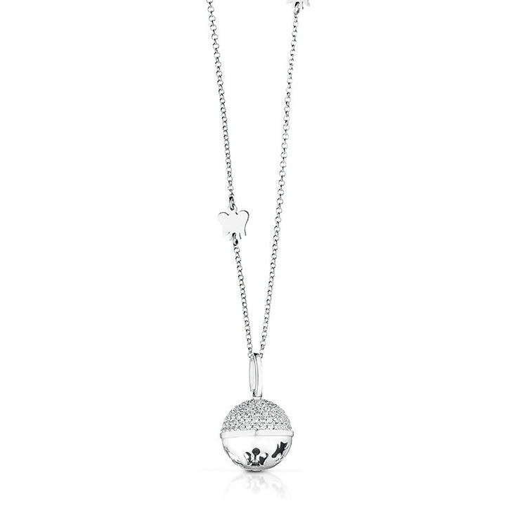 Collana Donna Argento 925 Chiama Angeli Roberto Giannotti Zirconi Angelo Bianco
