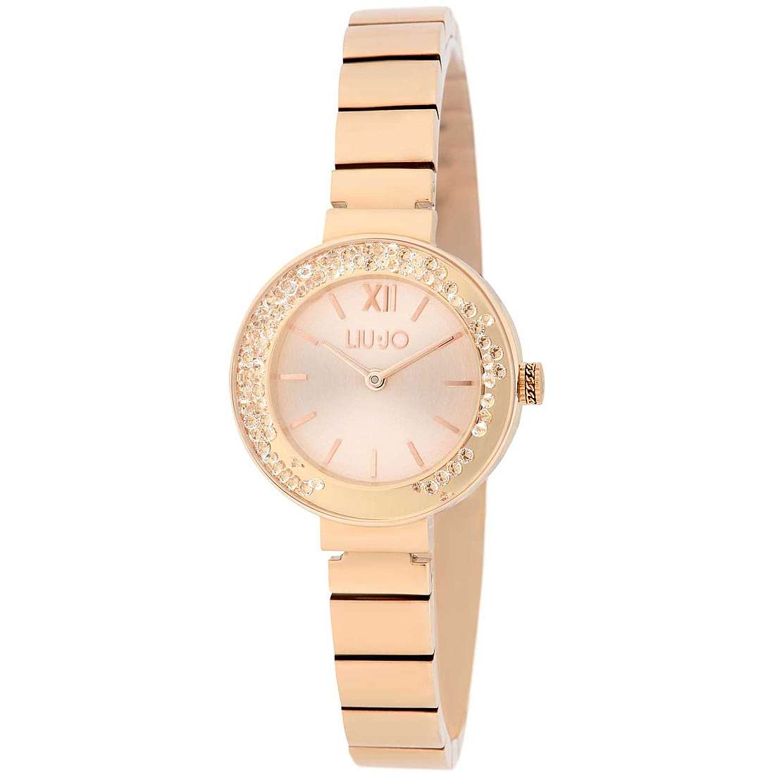 Orologio Donna Liu Jo Quarzo Solo Tempo Acciaio Rosè Zirconi Dancing TLJ2087