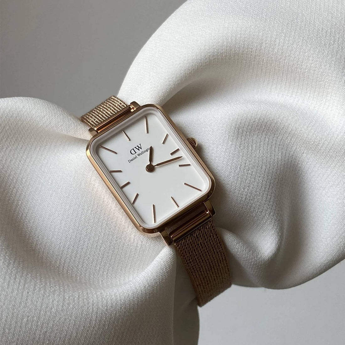Orologio Donna Daniel Wellington Quadro Cassa 20 x 26 mm Acciaio Rosè DW00100431
