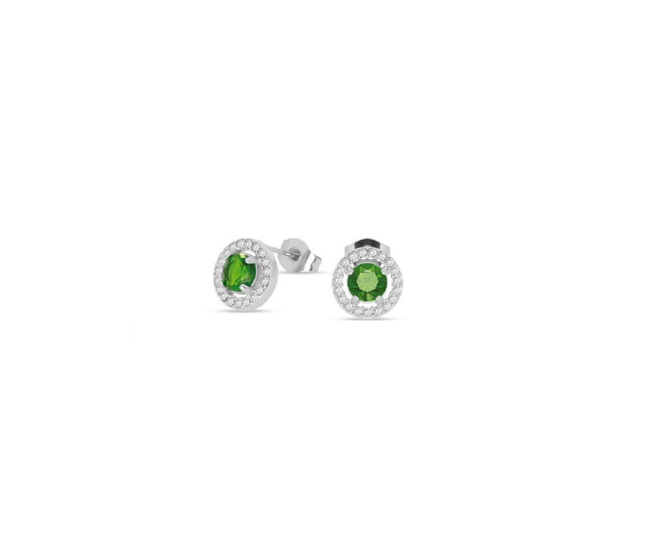 Orecchini Donna Liu Jo Acciaio Lucido Zirconi Verde LJ2274