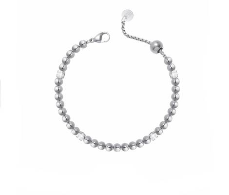 Bracciale Donna Liu Jo Acciaio Silver Sfere Zirconi LJ2986