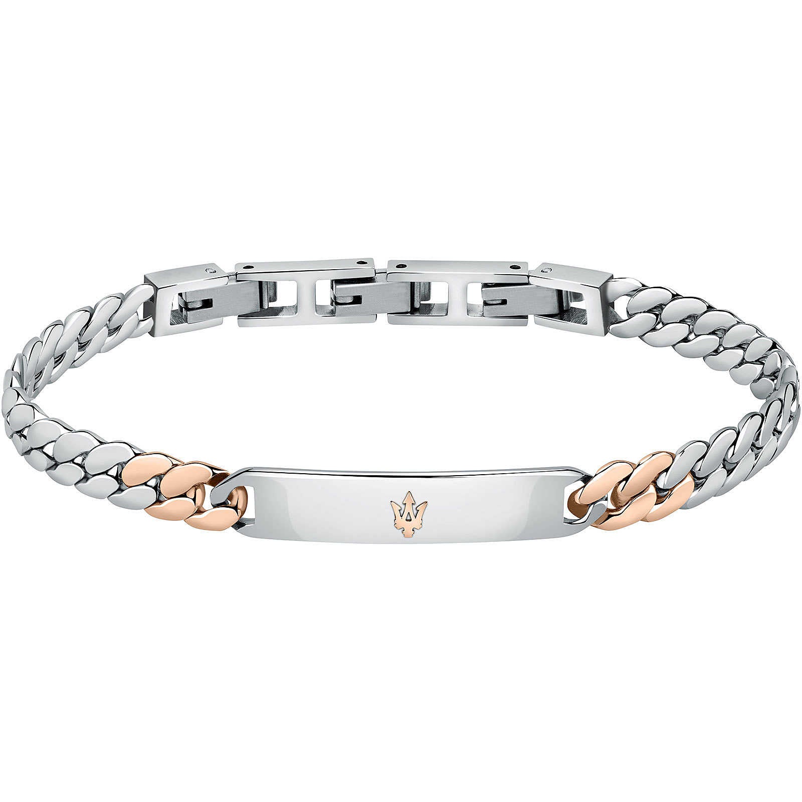 Bracciale Uomo Maserati Maglia Groumette Bicolore JM222AVD04