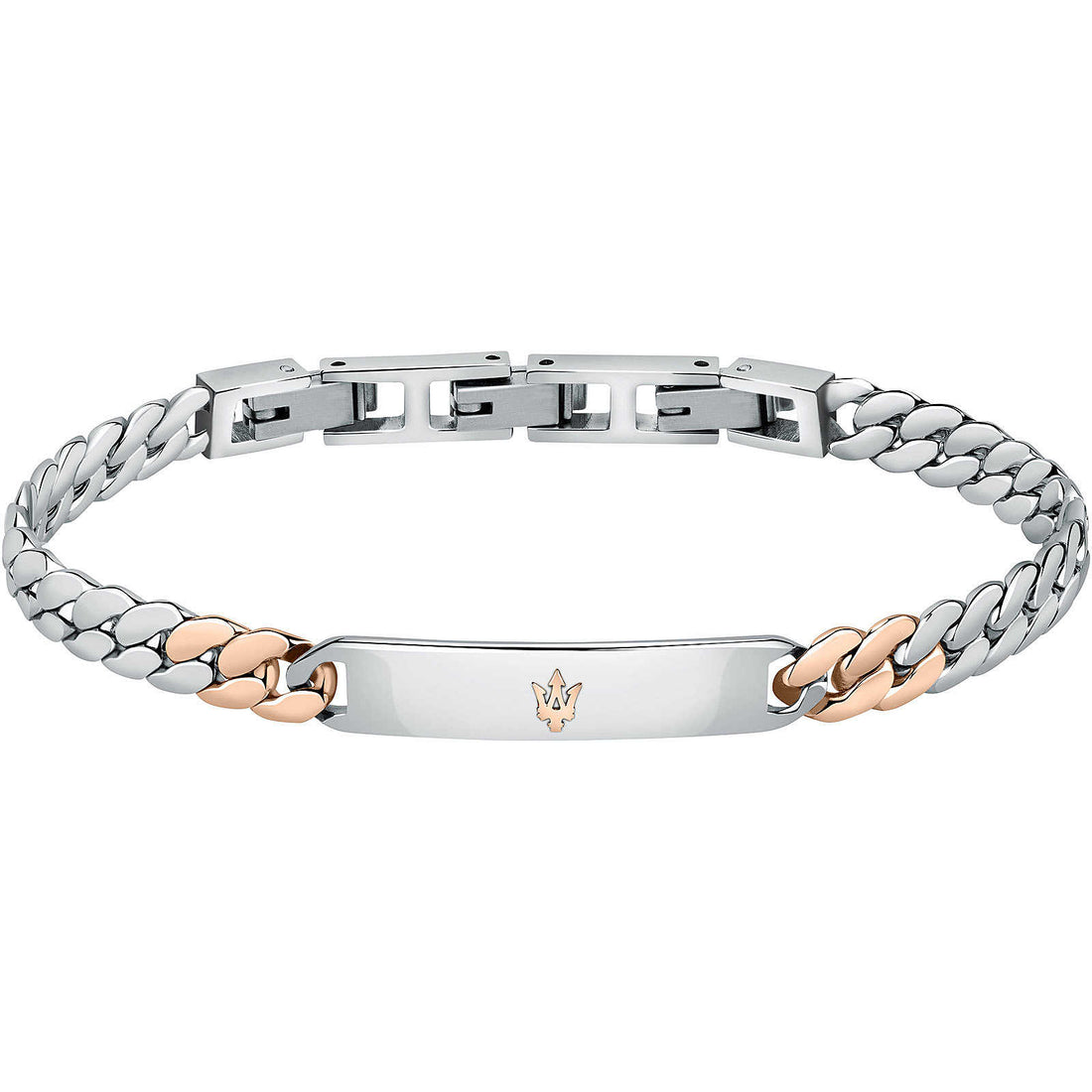 Bracciale Uomo Maserati Maglia Groumette Bicolore JM222AVD04