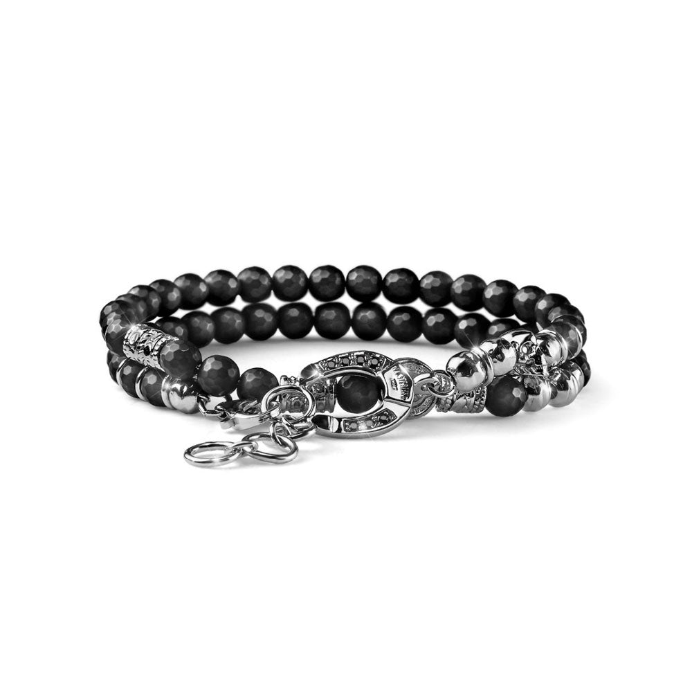 Bracciale Uomo Maria Cristina Sterling Argento 925 Due Giri Ancora G2381