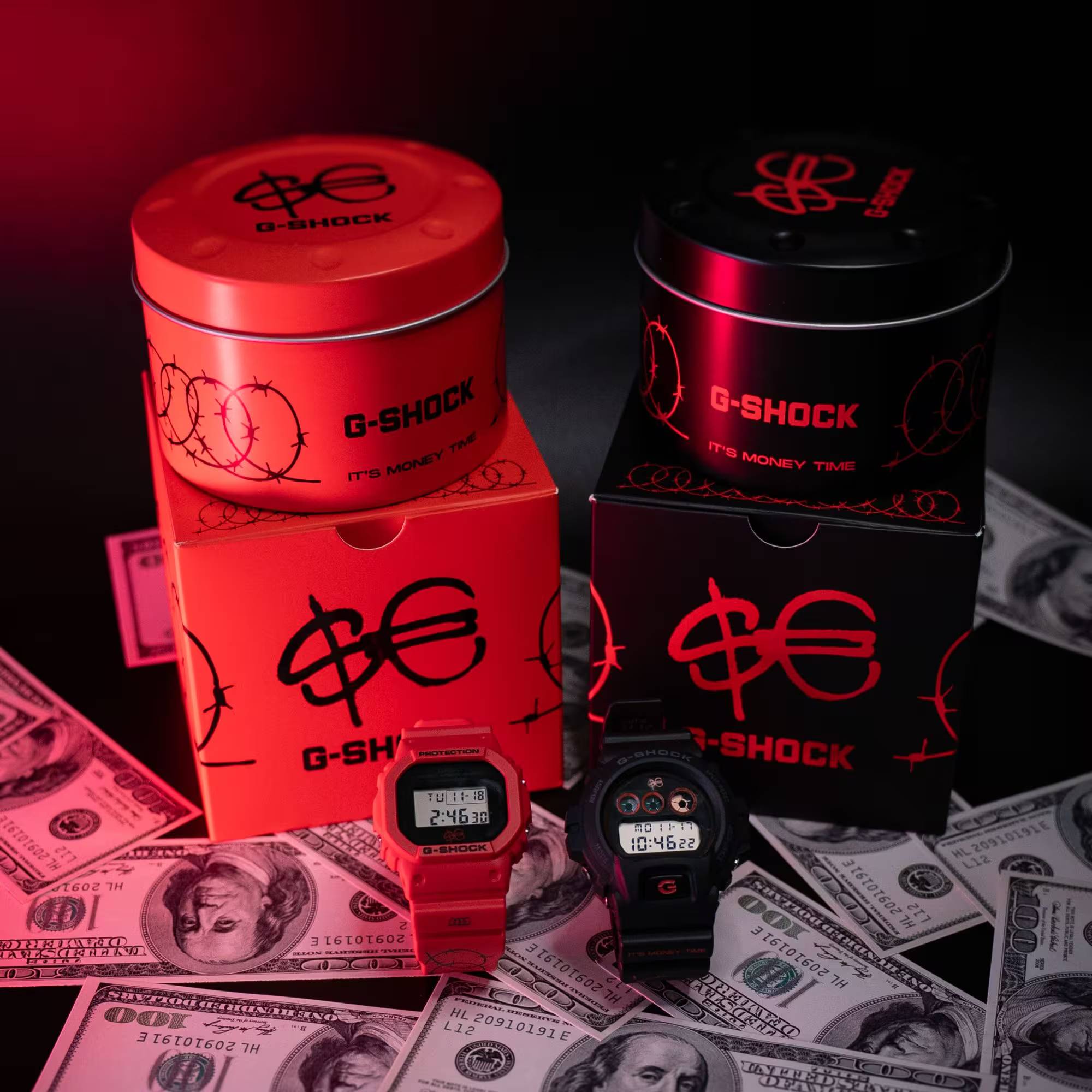 Orologio Uomo Casio G-SHOCK Nero Rosso DW-6900SFE25-1ER