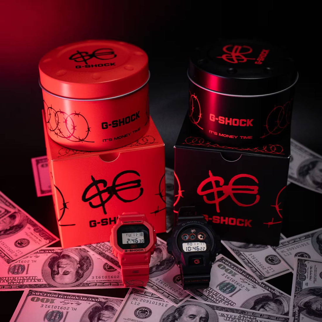 Orologio Uomo Casio G-SHOCK Nero Rosso DW-6900SFE25-1ER
