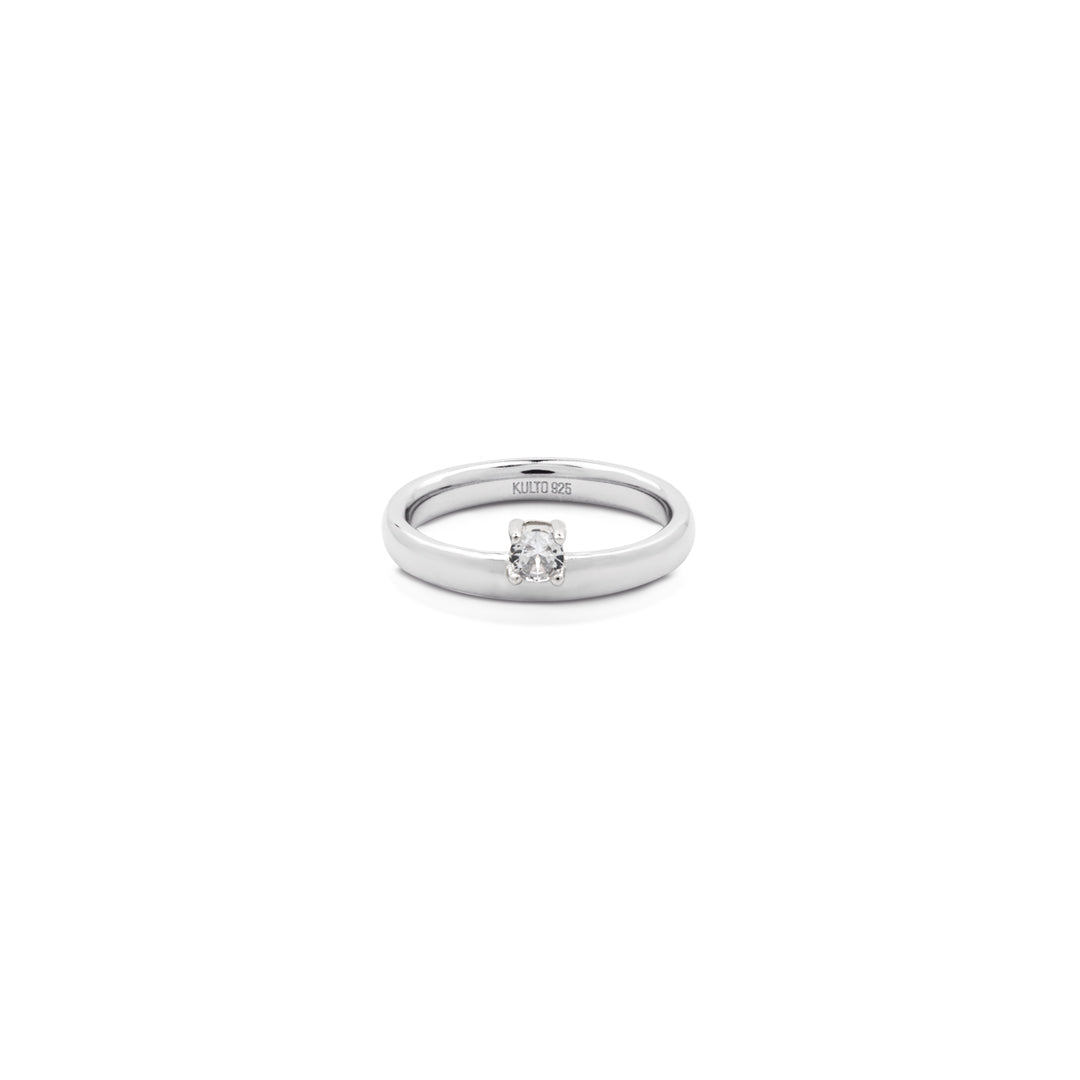 Anello Donna Kulto Argento 925 Zirconi Solitario KR925-008-14