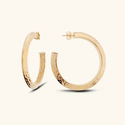 Orecchini Donna Etrusca Semicerchio Martellati WSET00908.YG