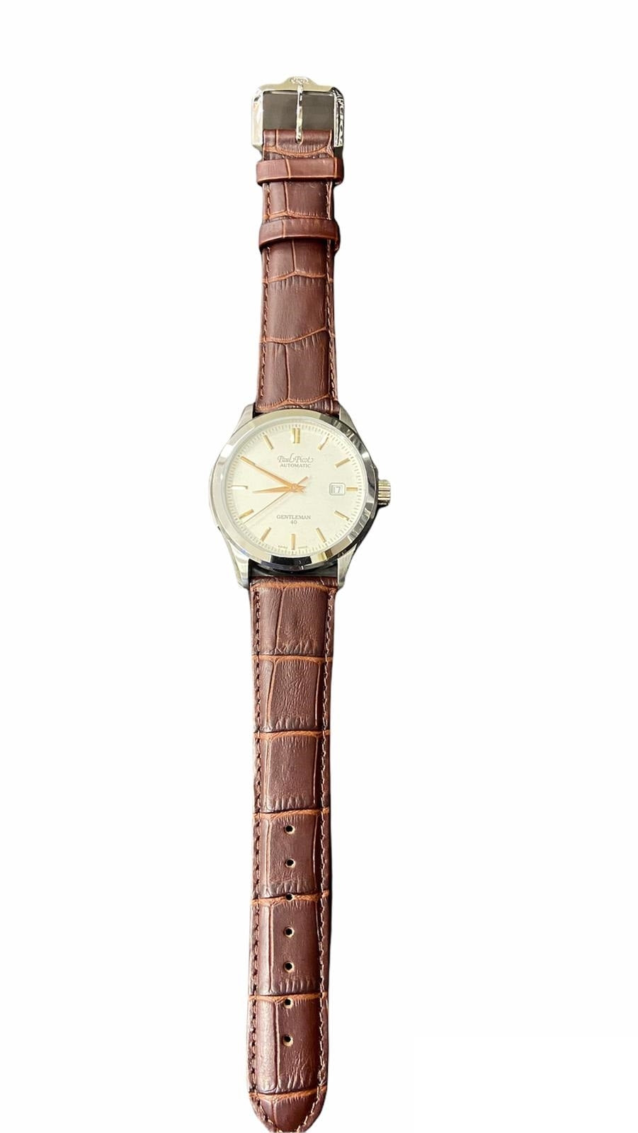 Orologio Uomo  Paul Picot Automatico cinturino pelle marrone N4204
