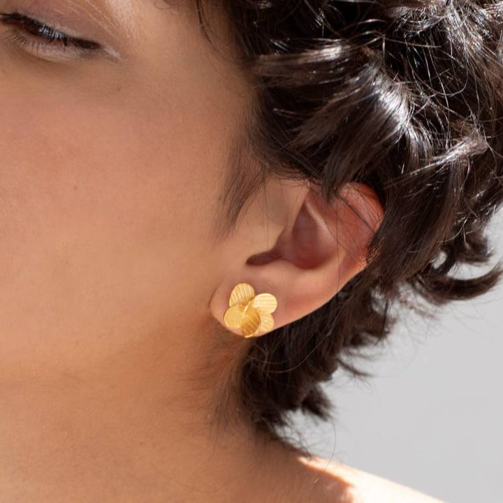 Orecchini Donna Lob Joidart Pampalonia Ottone Oro JD-PAM-E01-BR