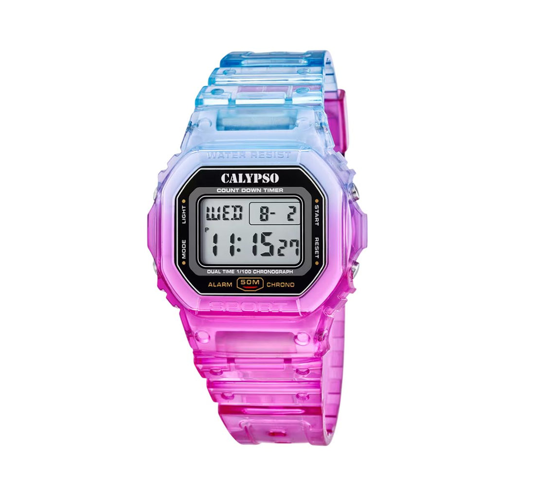 Orologio Bambino Quarzo Solo Tempo Calypso Color Splash K5874/5