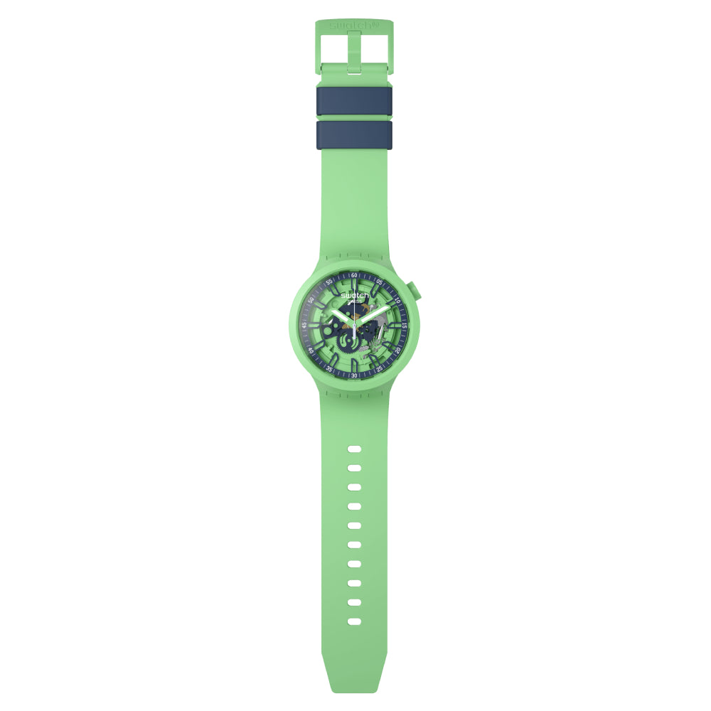 Orologio Uomo Swatch Verde Quarzo Solo Tempo SB01G101