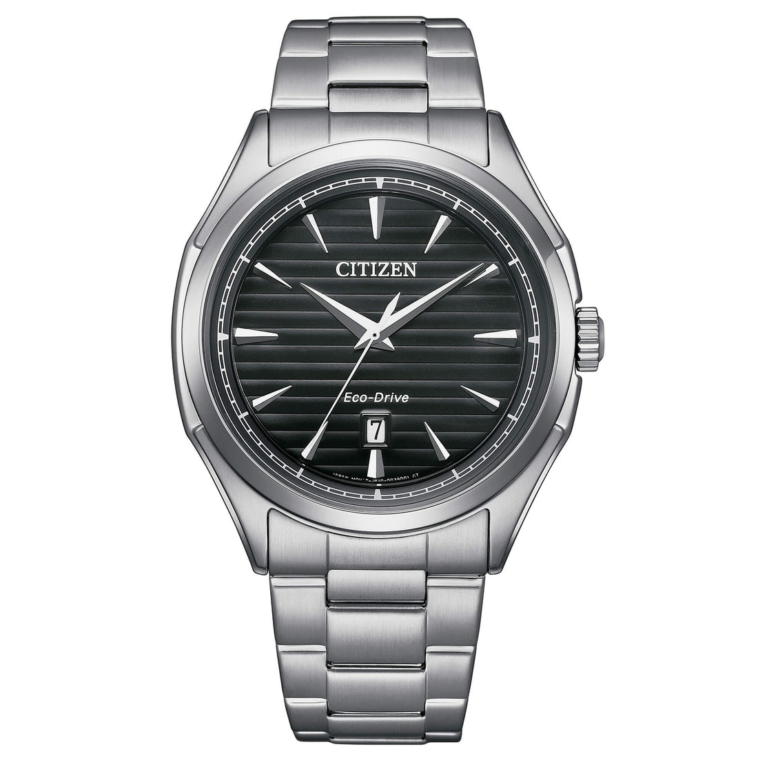 Orologio Uomo Citizen Eco Drive OF Classic Elegance Solo Tempo Data Nero AW1750-85E