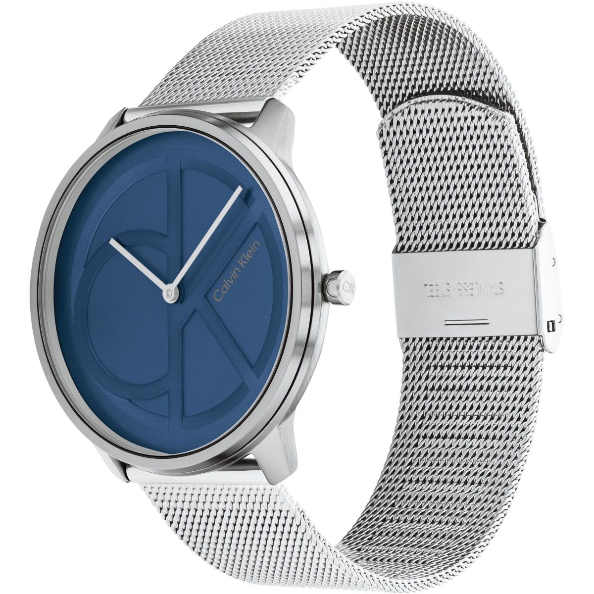 Orologio Uomo Calvin Klein Quarzo Maglia Milano Acciaio Blu CK25200031