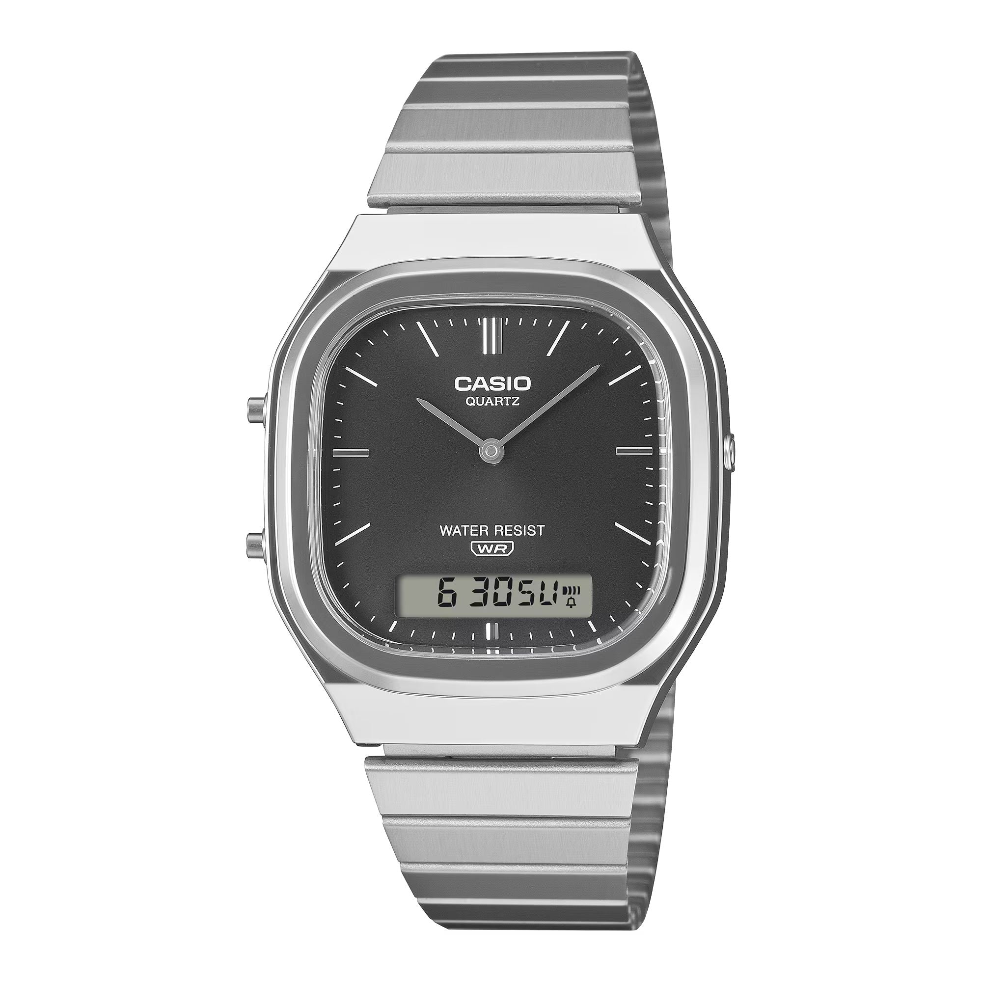 Orologio Unisex Casio Vintage Acciaio Quarzo Ana-Digi Blu AQ-240E-1AEF