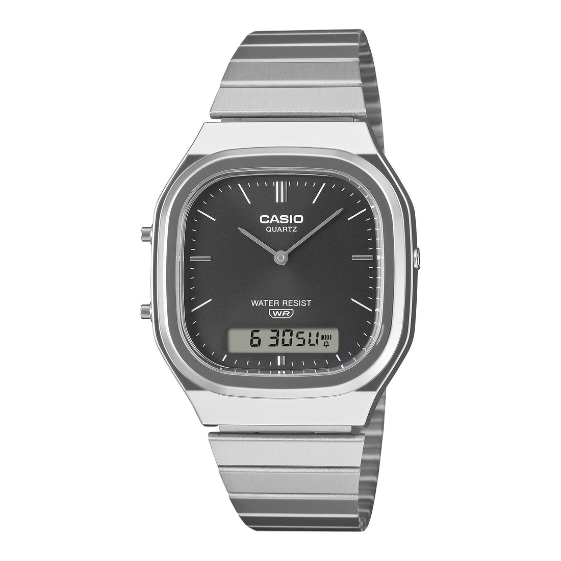 Orologio Unisex Casio Vintage Acciaio Quarzo Ana-Digi Blu AQ-240E-1AEF