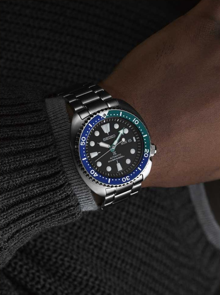 Orologio Uomo Seiko Prospex Automatico Tropical Lagoon Acciaio Blu Verde SRPJ35K1