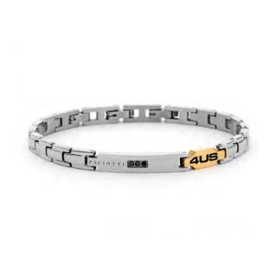 Bracciale Uomo 4US Cesare Paciotti Acciaio Targhetta 4UBR7992