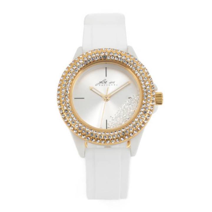 Orologio Donna 4US Cesare Paciotti Quarzo Solo Tempo Bianco Zirconi Bianchi T4SW494