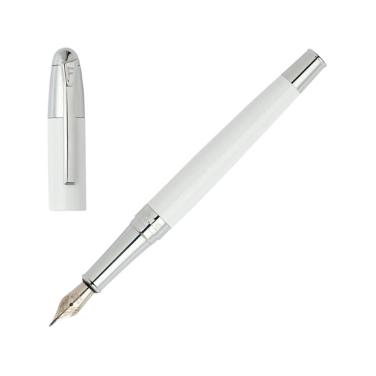 Penna Uomo Festina Acciaio Bianco Lucido Cappuccio Stilografica FWS2109/F