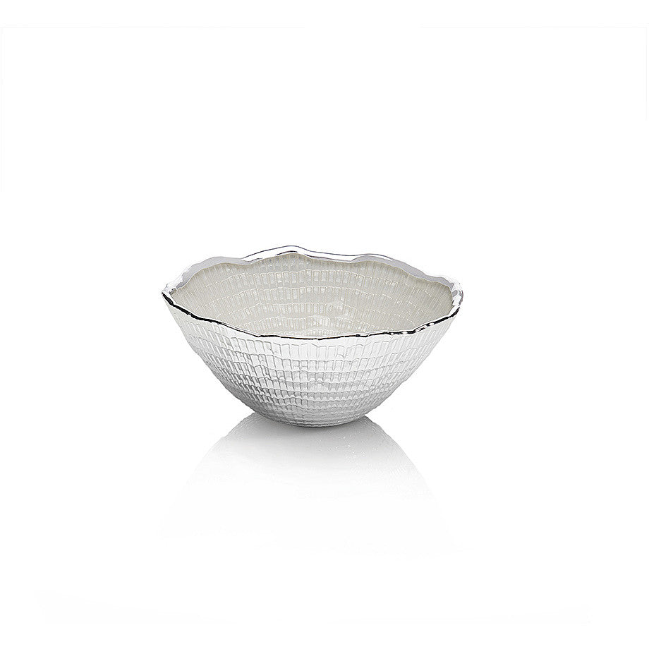 Centrotavola Ottaviani Vetro Argentato 800384B