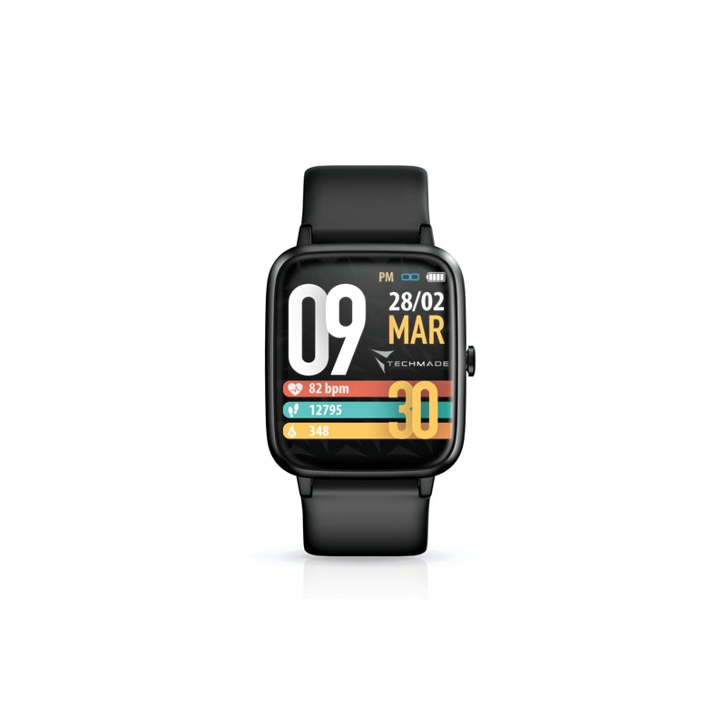 Orologio Uomo Techmade Smartwatch Total Black Nero TM-MOVE-BK