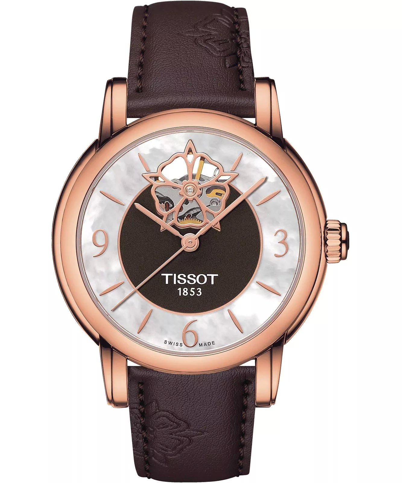 Orologio Tissot donna Lady Heart Powermatic 80 Open Heart Diamond T0502073711704
