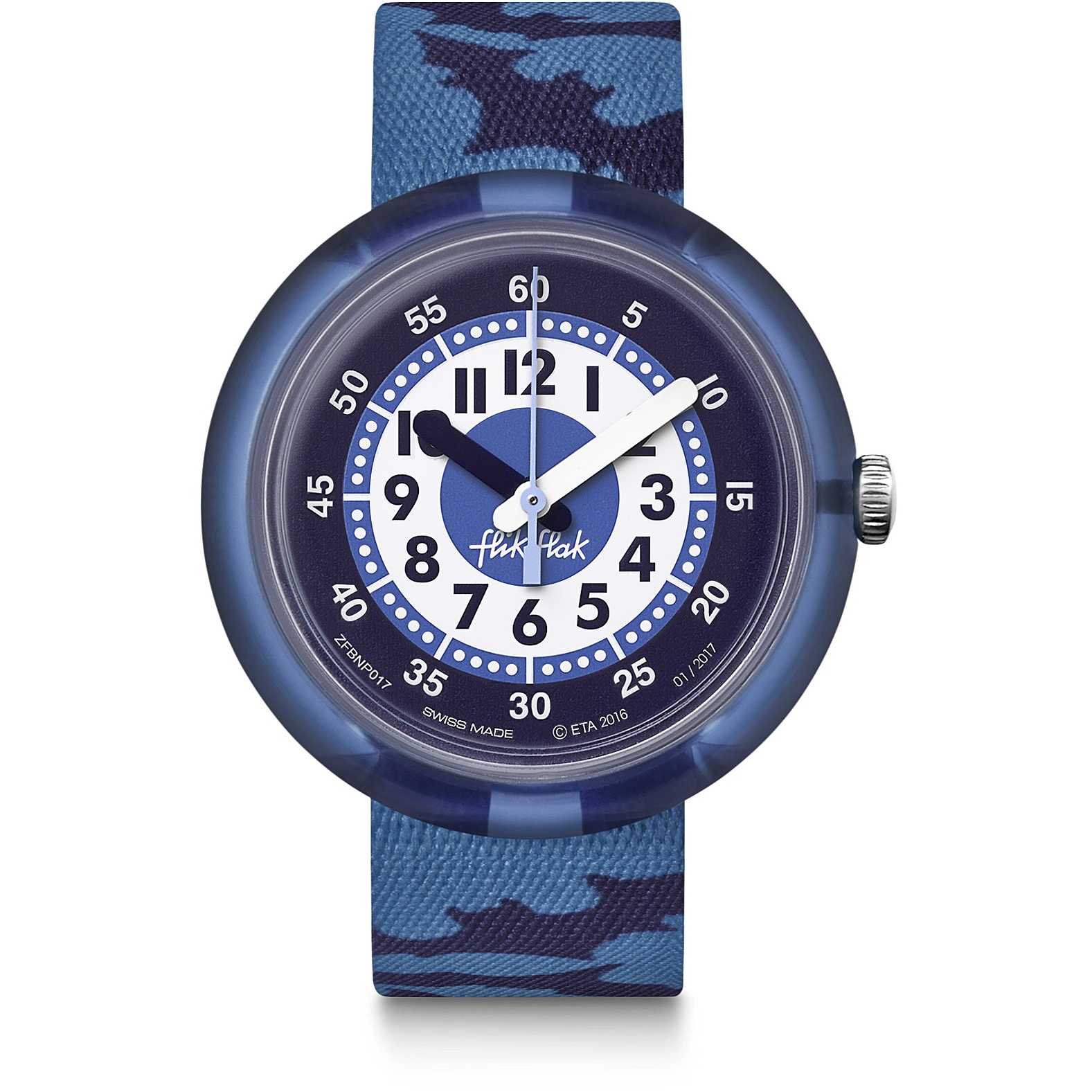 Orologio Bambino Swatch Solo Tempo Flik Flak Night Guards ZFPNP017