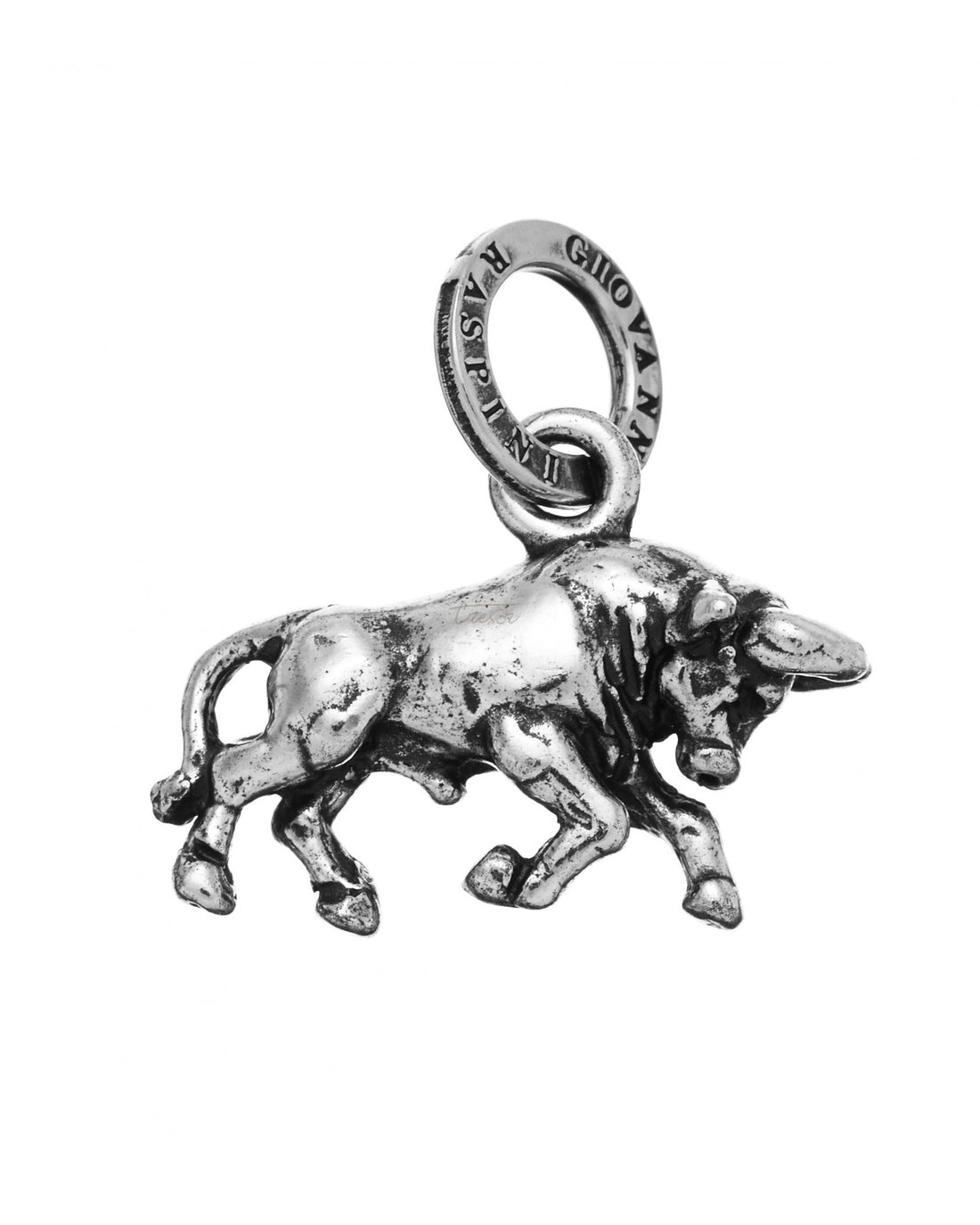 Charm Unisex Giovanni Raspini In Argento 925 Toro Segno Zodiacale Fatto A Mano  08612