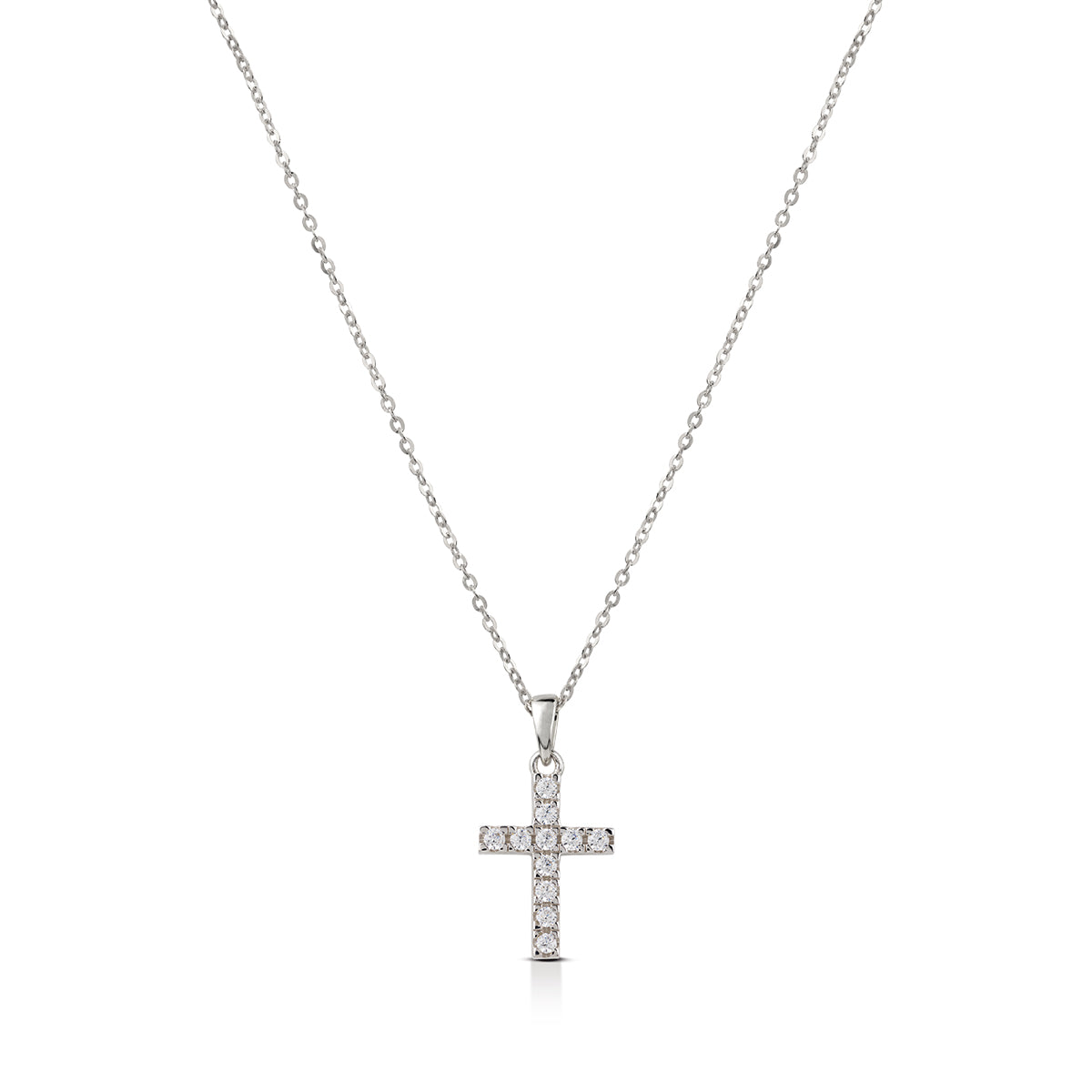 Collana Donna Kulto Argento 925 Croce Zirconi Bianchi K925-170-2450