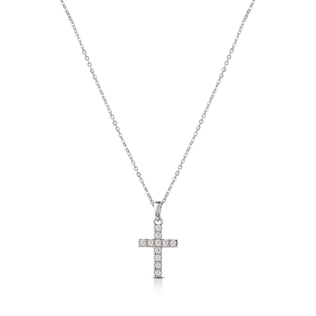 Collana Donna Kulto Argento 925 Croce Zirconi Bianchi K925-170-2450