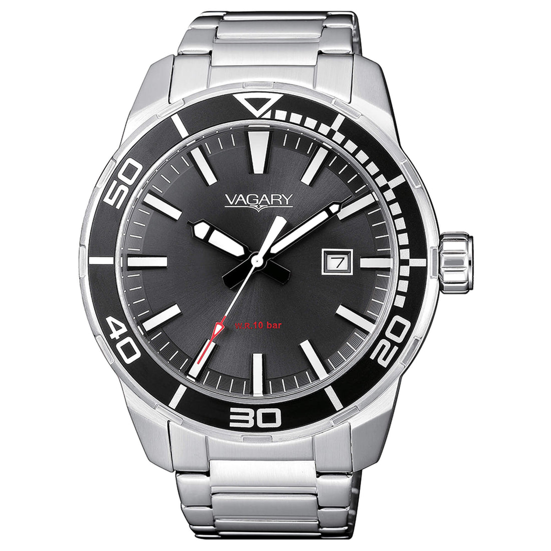 Orologio Uomo Vagary Acciaio Analogico Quarzo Data IB8-011-61