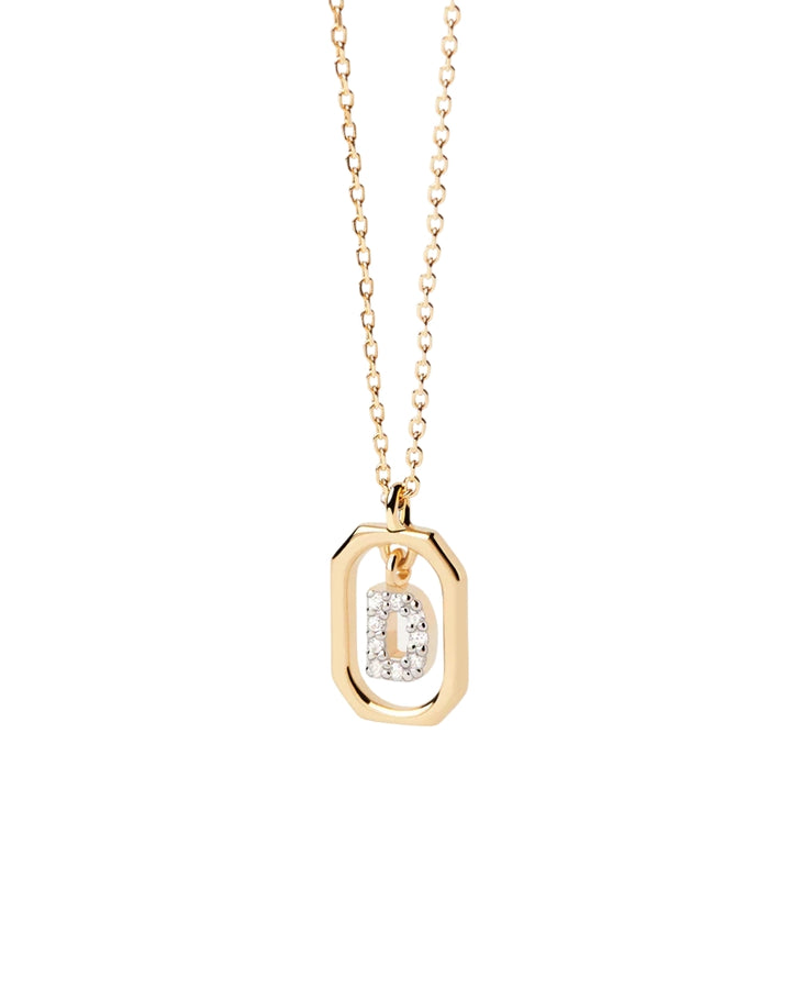 Collana Donna PDPaola Argento 925 Iniziale D Zirconi Bianchi CO01-515-U