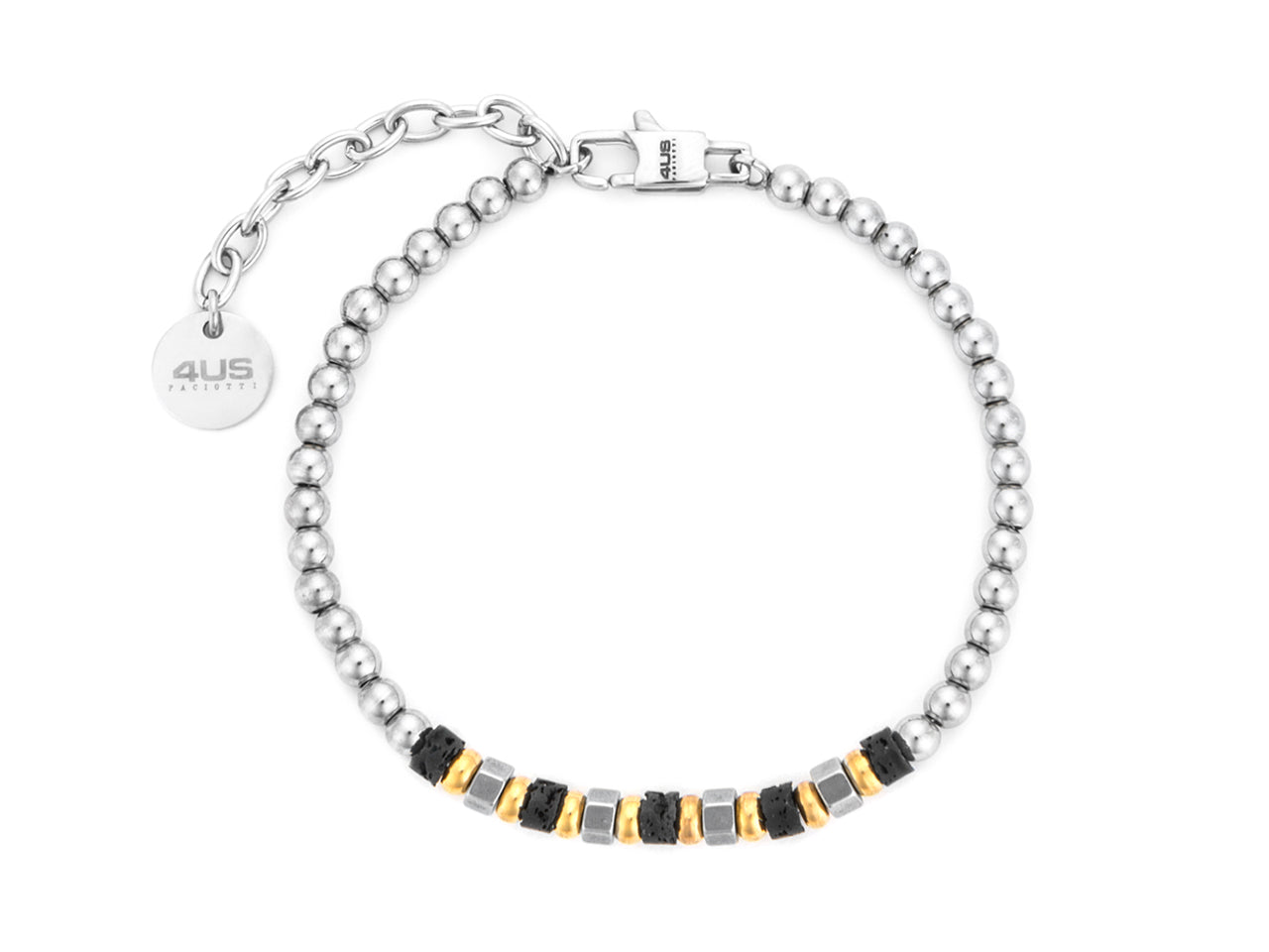 Bracciale 4US Cesare Paciotti Acciaio Biglie 4UBR7810