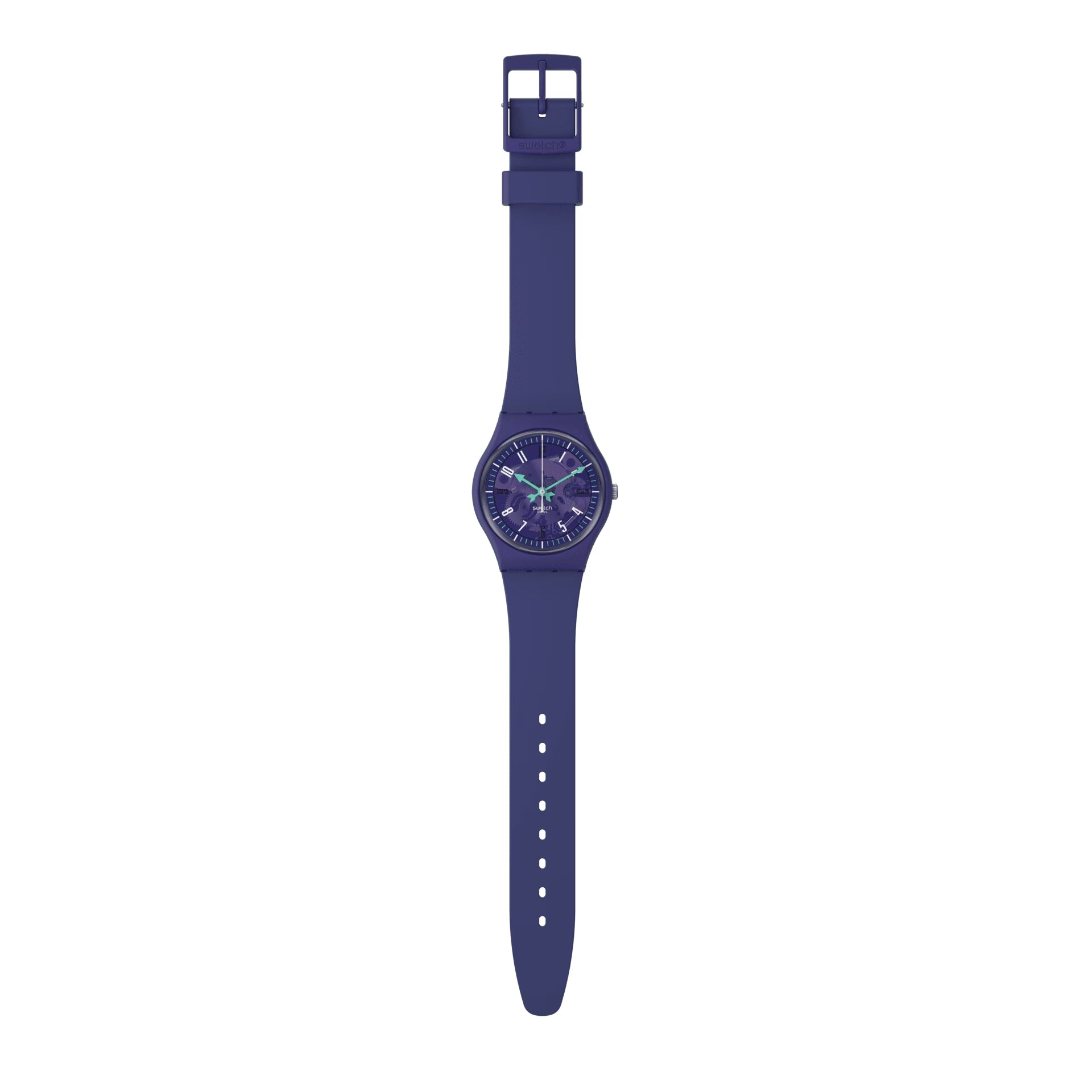 Orologio Donna Swatch Quarzo Solo Tempo Viola Scheletrato SO28V102