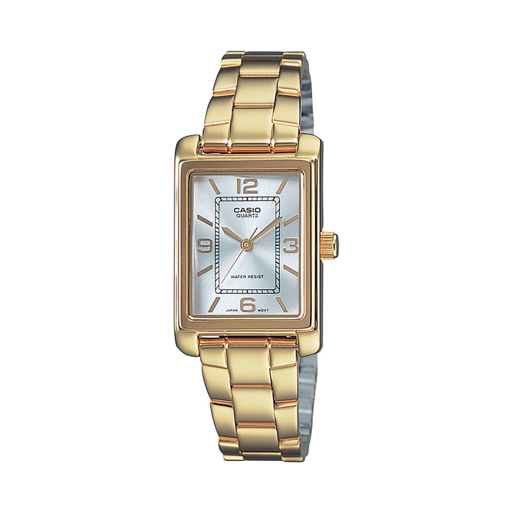 Orologio Donna Acciaio Casio Quarzo Dorato Rettangolare LTP-1234PG-7AEG