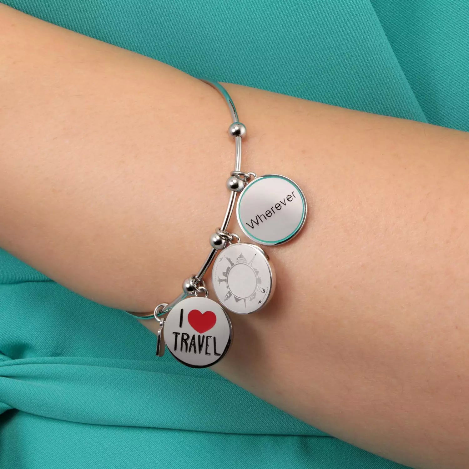 Bracciale Donna La Petite Story Acciaio Con Charm Travel LPS05ATA06