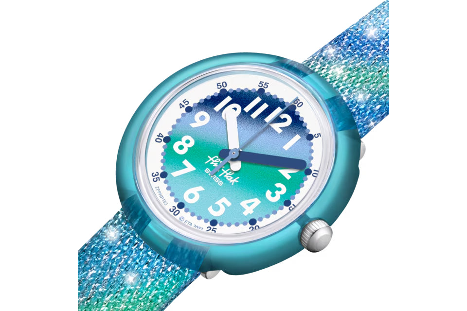 Orologio Bambina Swatch Flik Flak Frozen Rainbow Azzurro ZFPNP153