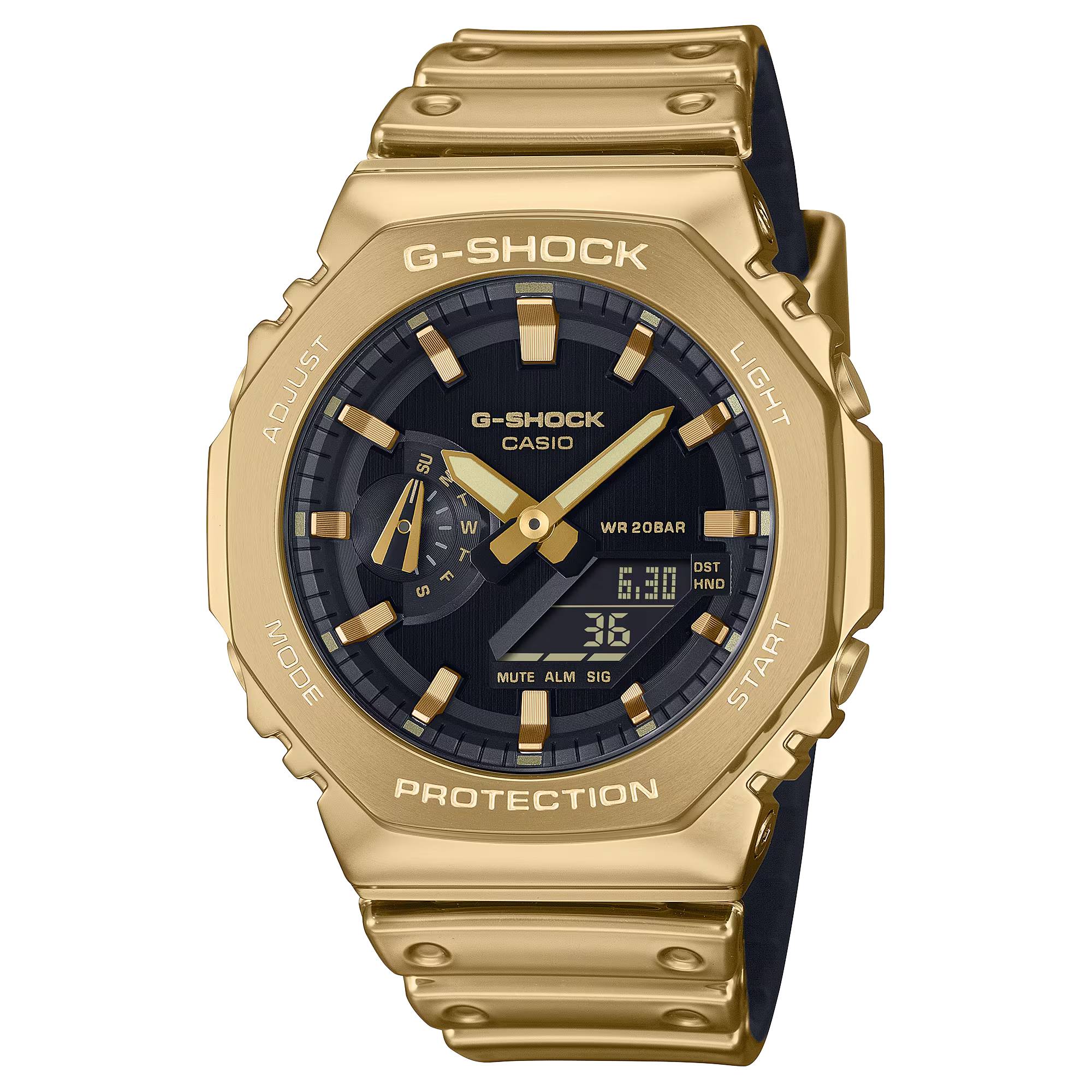 Orologio Uomo Casio G-SHOCK Resina Flex Dorata Oro GM-2100YMG-9AER