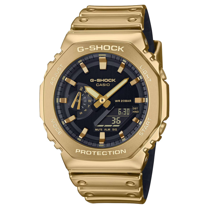 Orologio Uomo Casio G-SHOCK Resina Flex Dorata Oro GM-2100YMG-9AER