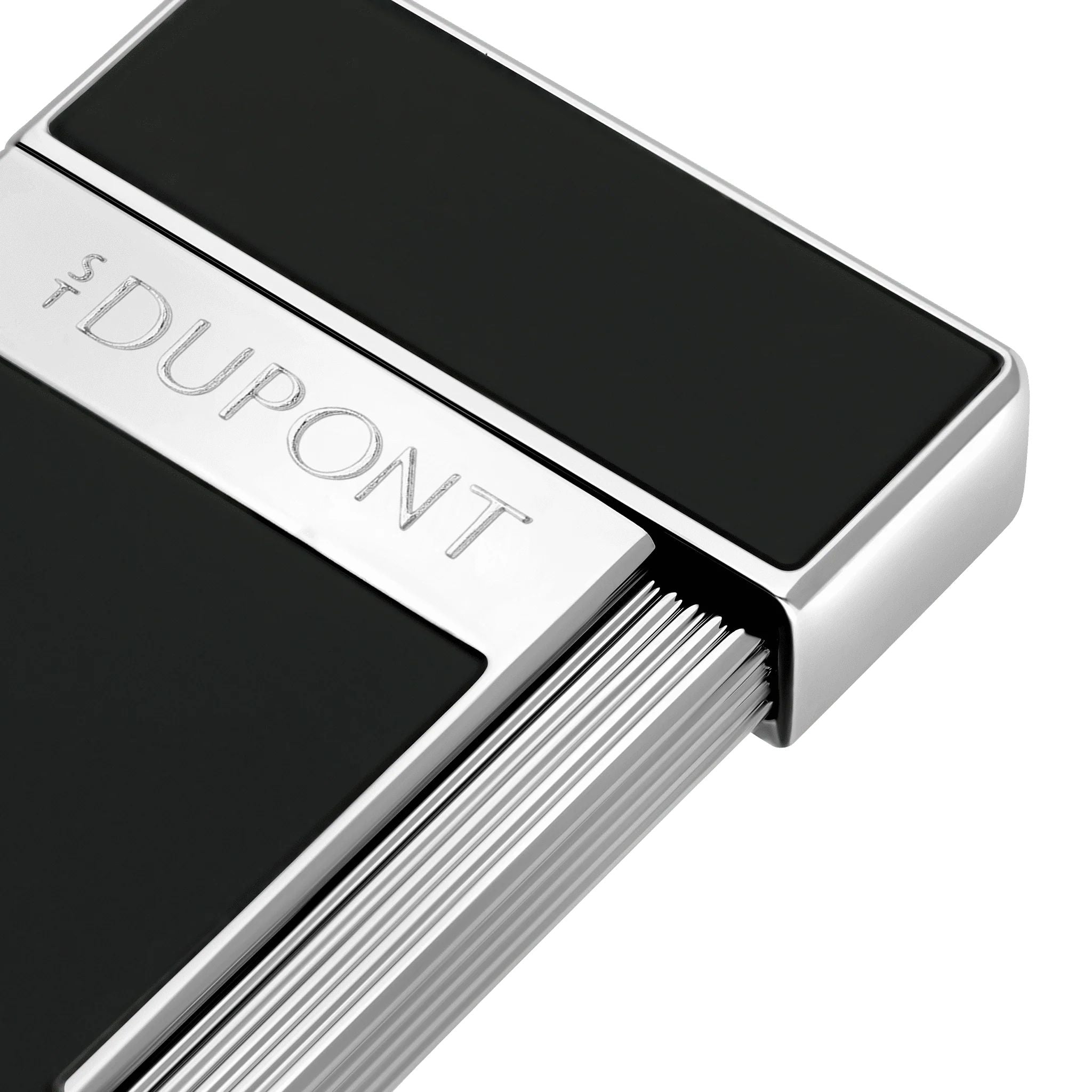 Accendino Uomo Dupont MaxiJet Slimmy Acciaio Smalto Nero 028221