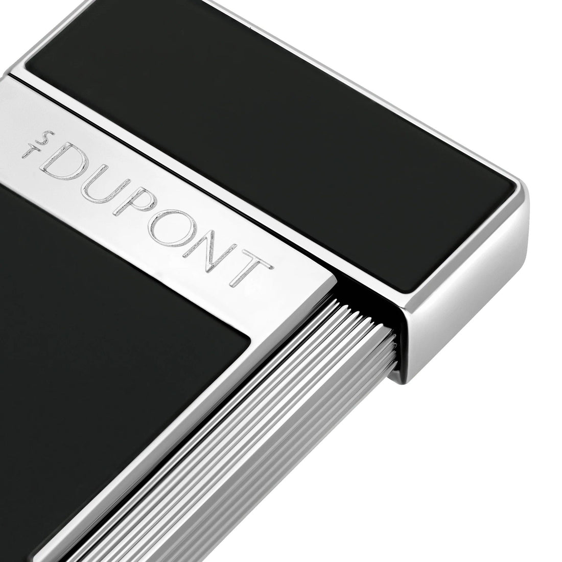 Accendino Uomo Dupont MaxiJet Slimmy Acciaio Smalto Nero 028221