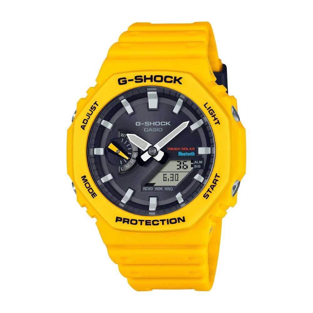Orologio Uomo G-Shock Quarzo Digitale Analogico Giallo GA-B2100C-9AER