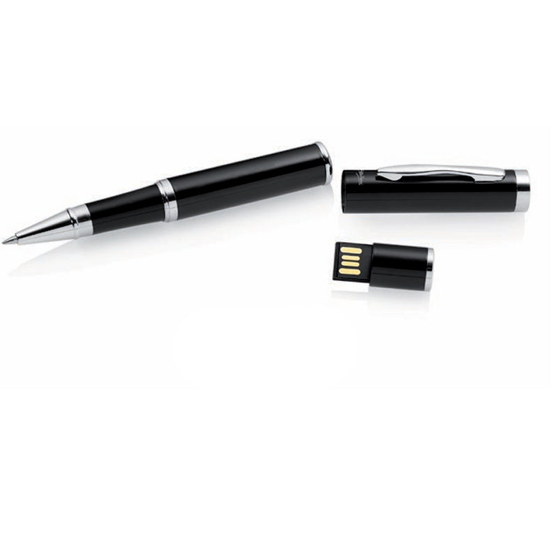 Penna Ottaviani Biro Roller USB Acciaio Nero Home Collection 84274