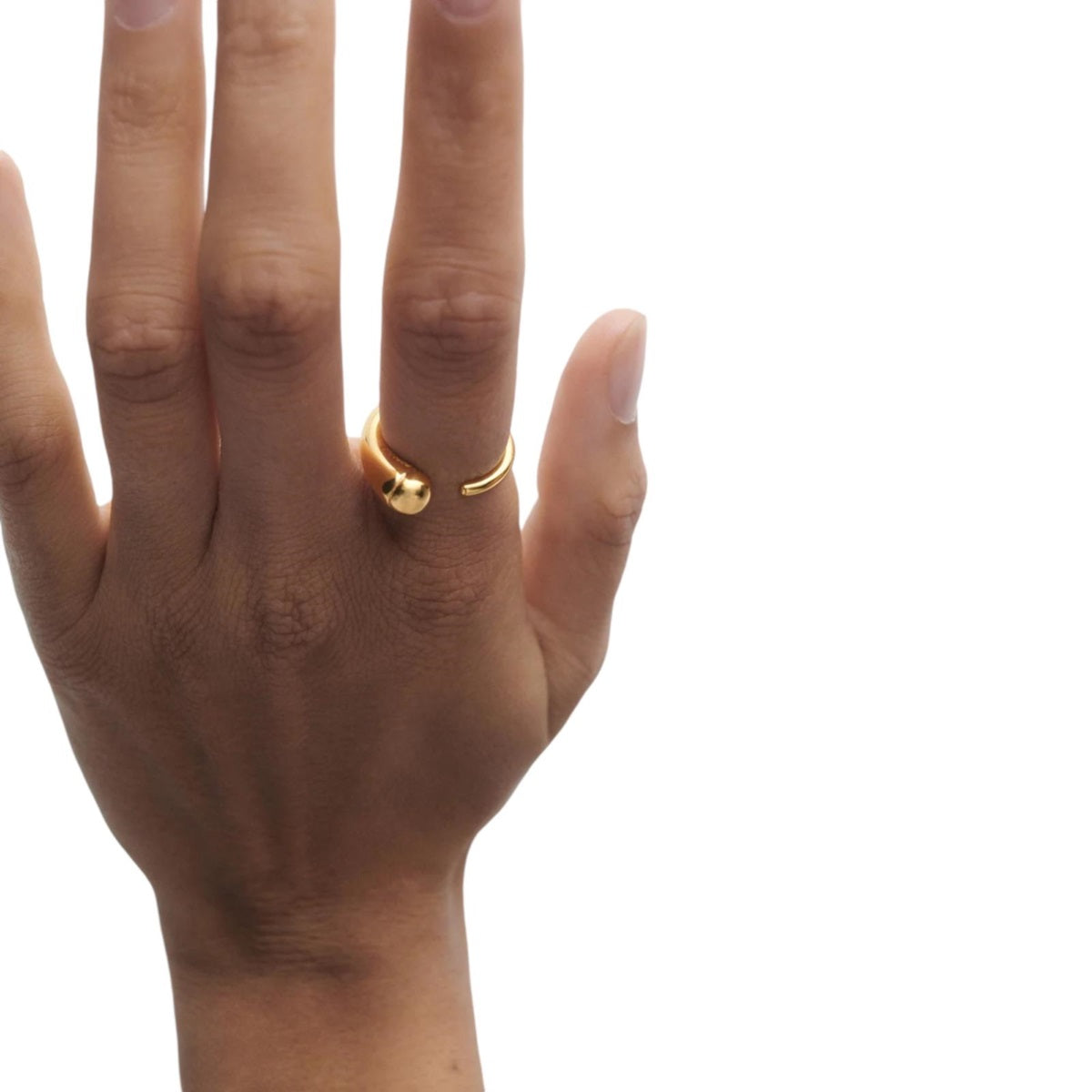 Anello Donna PDPaola Argento 925 Dorato Aperto AN01-D01-16