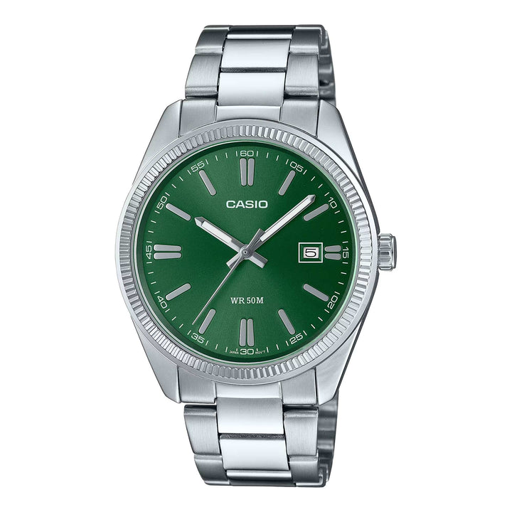 Orologio Unisex Acciaio Casio Quarzo Verde MTP-1302PD-3AVEF
