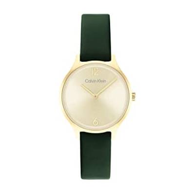 Orologio Donna Calvin Klein Quarzo Solo Tempo Acciaio Dorato Verde CK25200147