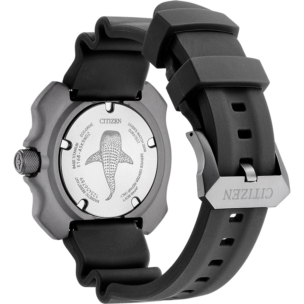 Orologio Uomo Citizen Eco Drive Acciaio Gomma Whale Shark Limited Edition BN0225-04L